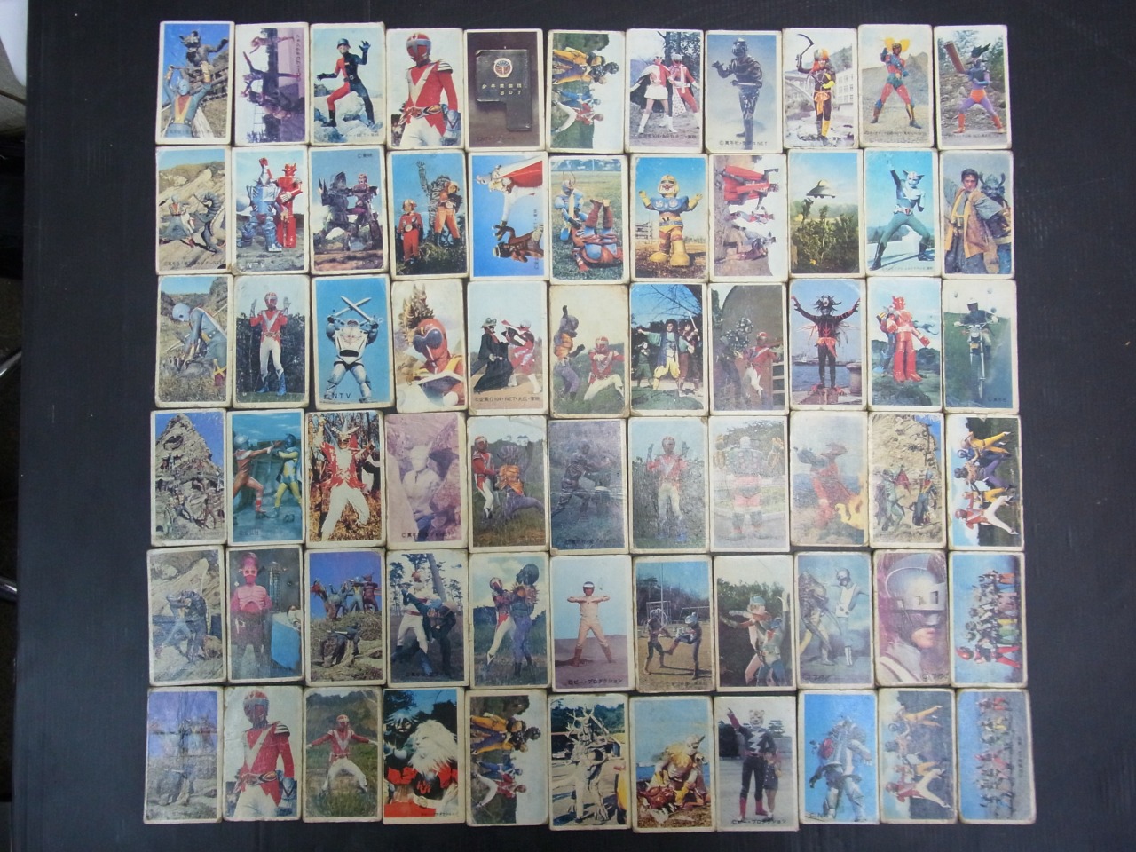 昭和レトロ ダイヤモンドアイ 特撮 他 面子 メンコ 66枚 中古品  